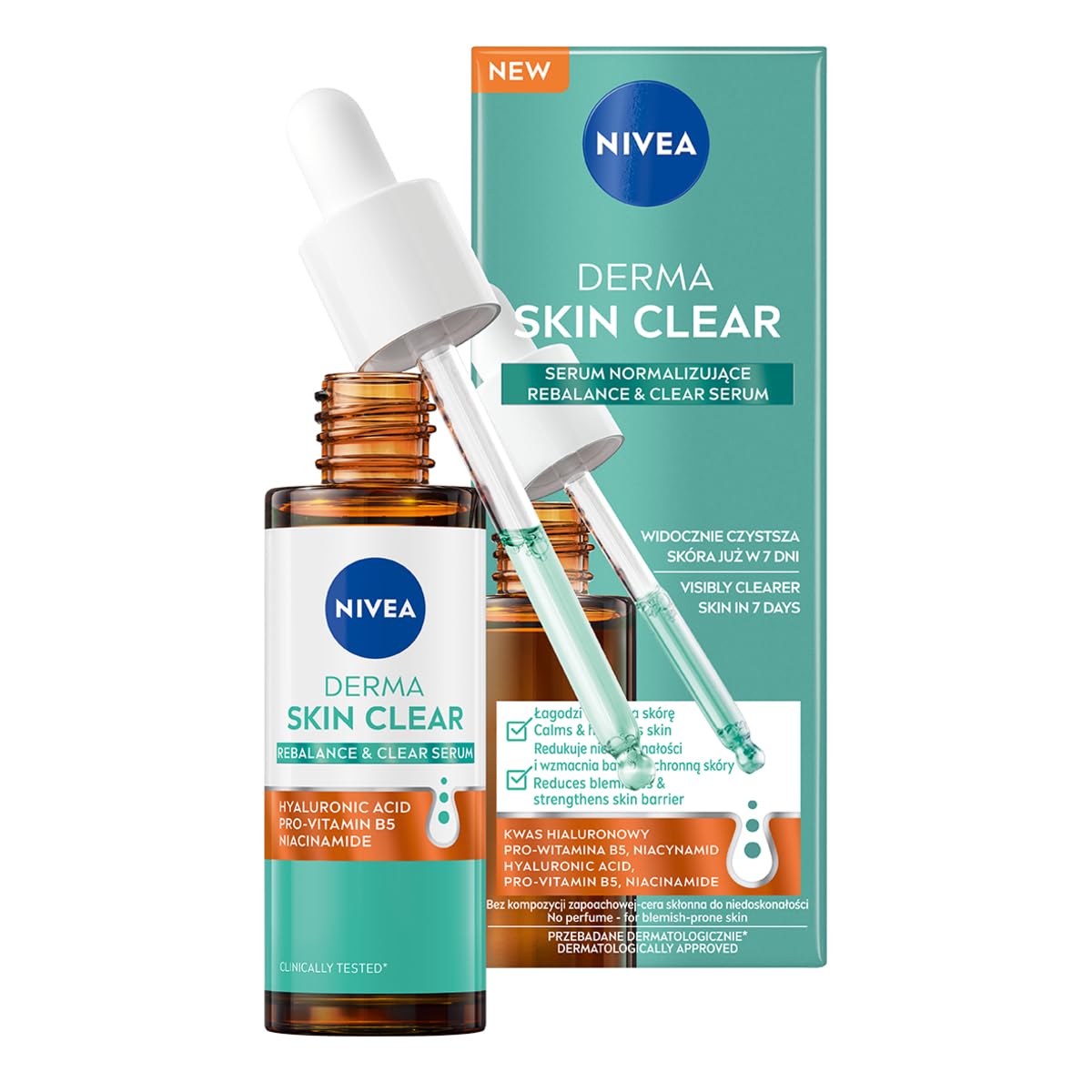 Amazon.com: NIVEA Derma Skin Clear Rebalancing & Hydrating Face